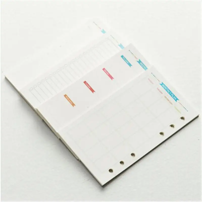 Ноутбук Lovedoki 2019 с 6 отверстиями канистры листьями для дневника Filofax Dokibook A5 A6