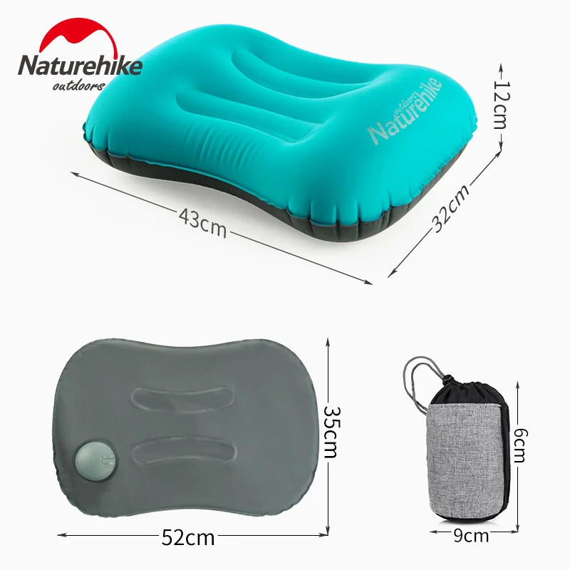Надувная подушка Naturehike мягкая Ультралегкая туристическая надувная
