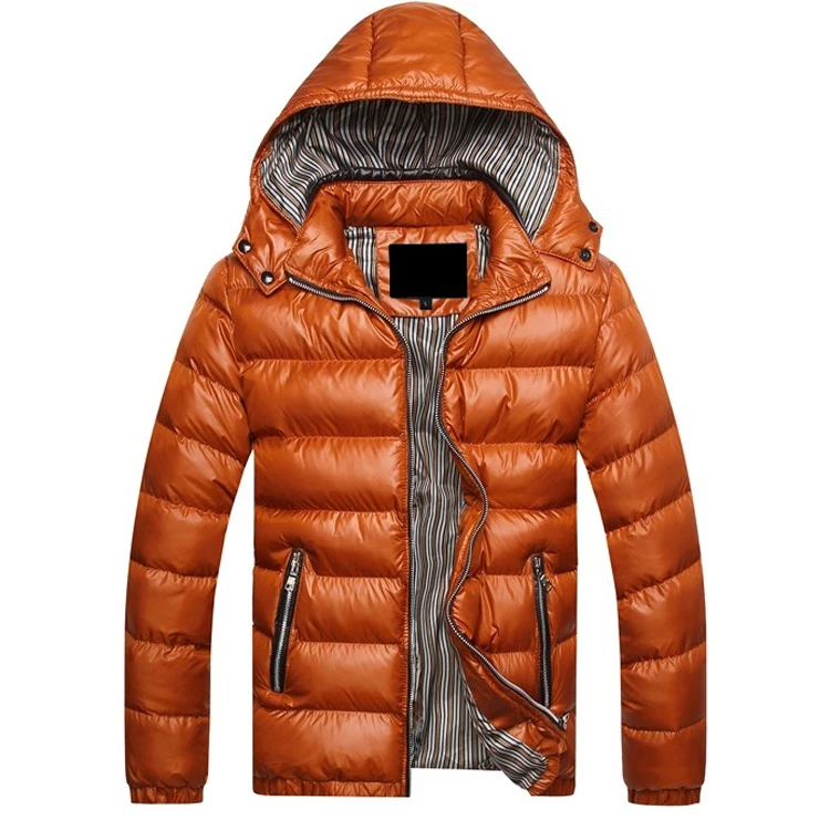 Новинка 7XL, однотонные мужские зимние куртки с капюшоном, мужские повседневные парки, мужские пальто, теплые блестящие пальто, приталенная брендовая одежда EA220