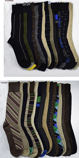 Fcare 10 шт = 5 пар calcetines мужские носки 44,45, 46,47 размера плюс большие весенние зимние дезодоранты бизнес длинные ноги хлопковые носки - Цвет: mix