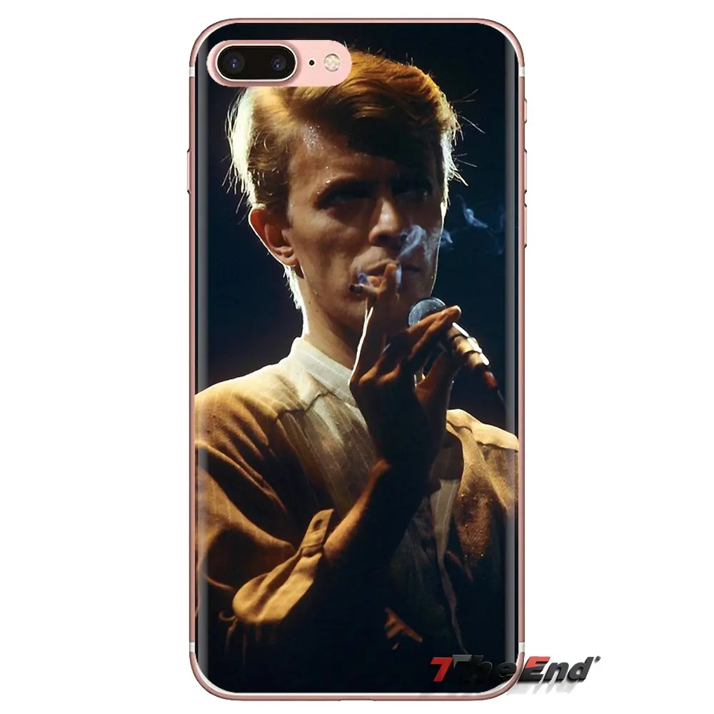 Прозрачный чехол из ТПУ для LG Spirit Motorola Moto X4 E4 E5 G5 G5S G6 Z Z2 Z3 G2 G3 C Play Plus Mini David Bowie Smoking Glam