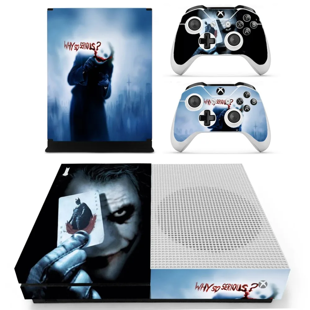 Наклейка на кожу Бэтмена и Джокера DC для консоли Xbox One S контроллеров тонкая