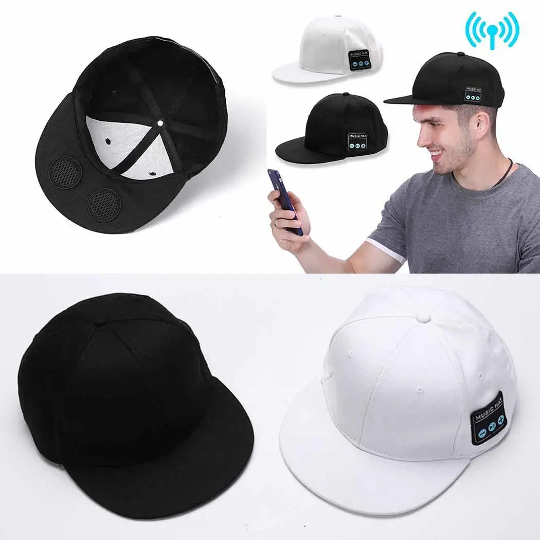 Wireless Bluetooth Stereo Loud Volume Headphones 3.7V DW01+8205S 1.5H Music Earphones Cap Multi-function Hat | Электроника