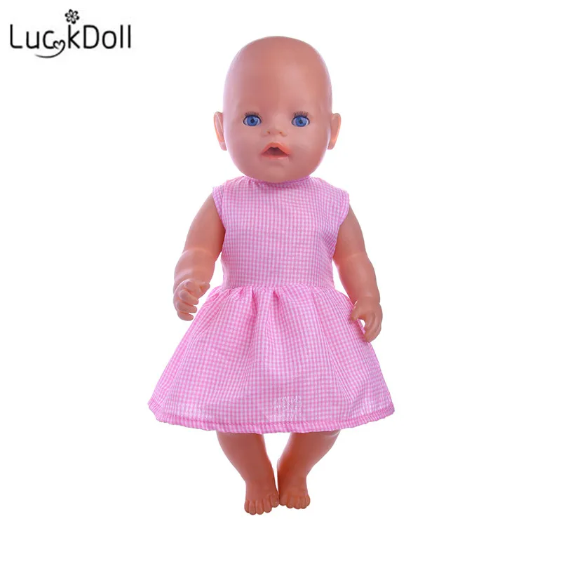 LUCKDOLL Новое Кукольное платье подходит для 18 дюймов Американский 43 см детская