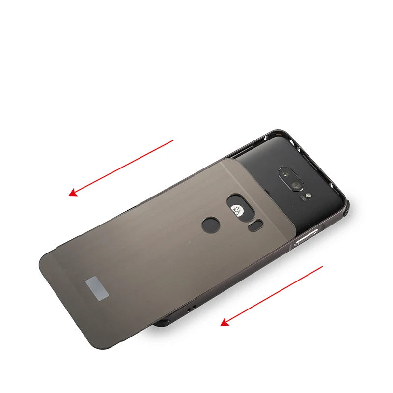 ZEALLION For LG V30 Plus Case 2 in 1 Plating Metal Aluminum Frame Slim Brushed PC Protection Back Cover | Мобильные телефоны и
