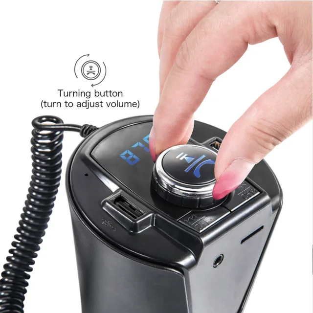 Новый bluetooth автомобильный комплект громкой связи Fm передатчик MP3 плеер с двойным