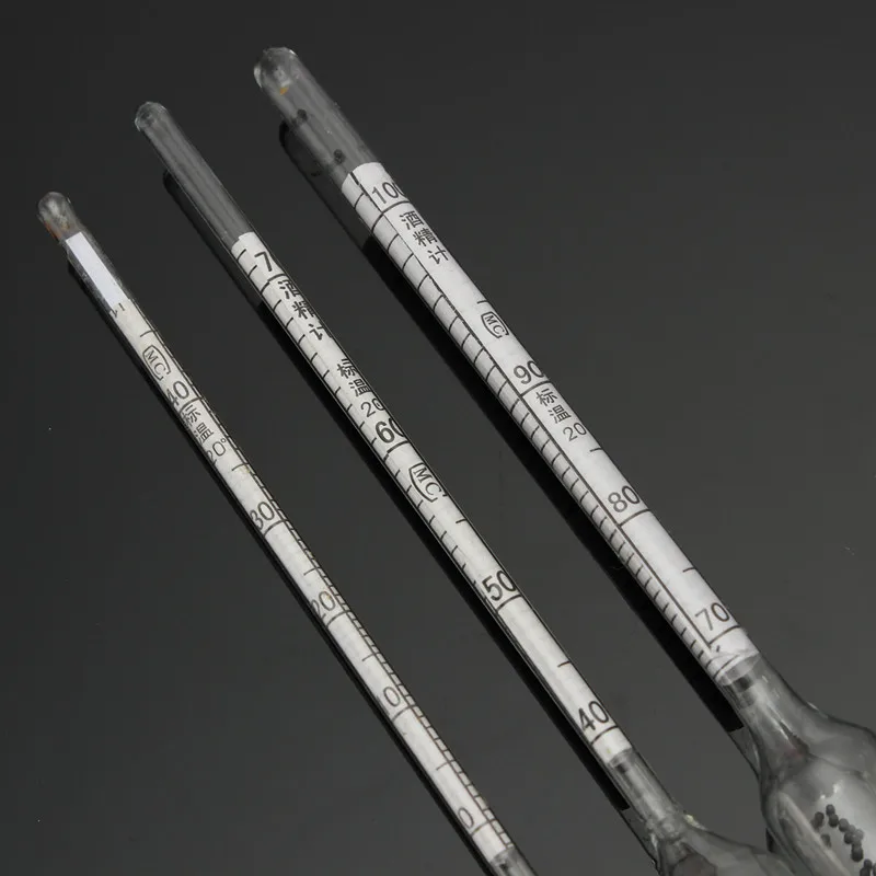 Профессиональный измеритель спиртовой Ареометр от 0 до 100% термометр для вина