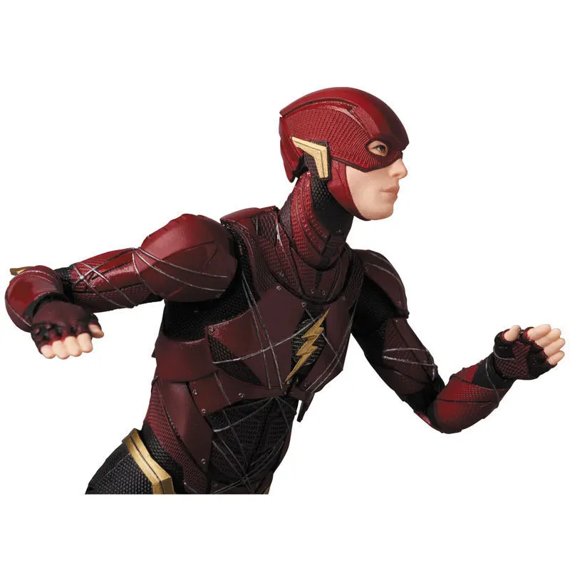 16 см DC флэш MAFEX 058 Лига Справедливости ПВХ фигурка Коллекционная модель для детей
