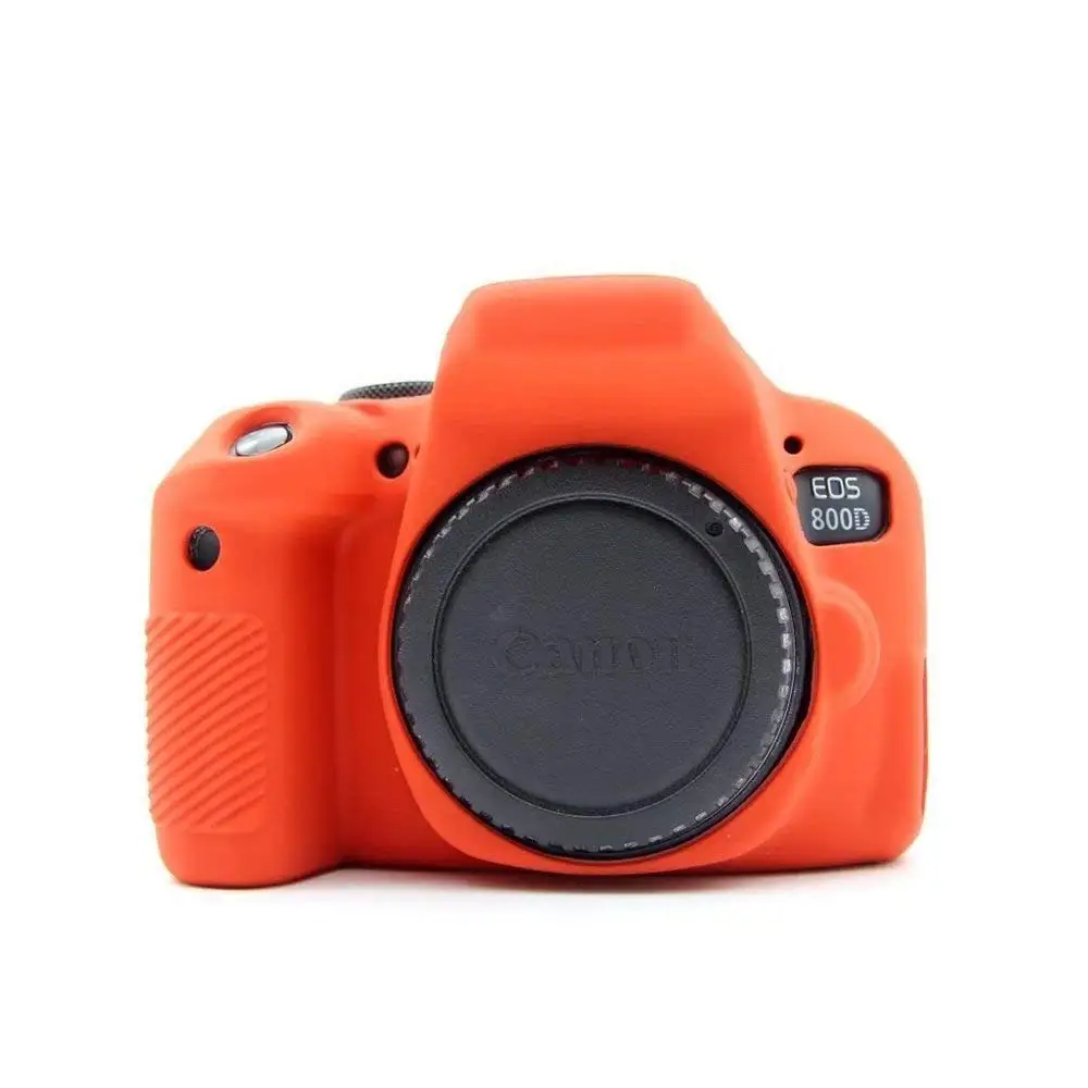 Силиконовый кожаный брони чехол Защита корпуса для Canon EOS 800D Rebel T7i корпус DSLR