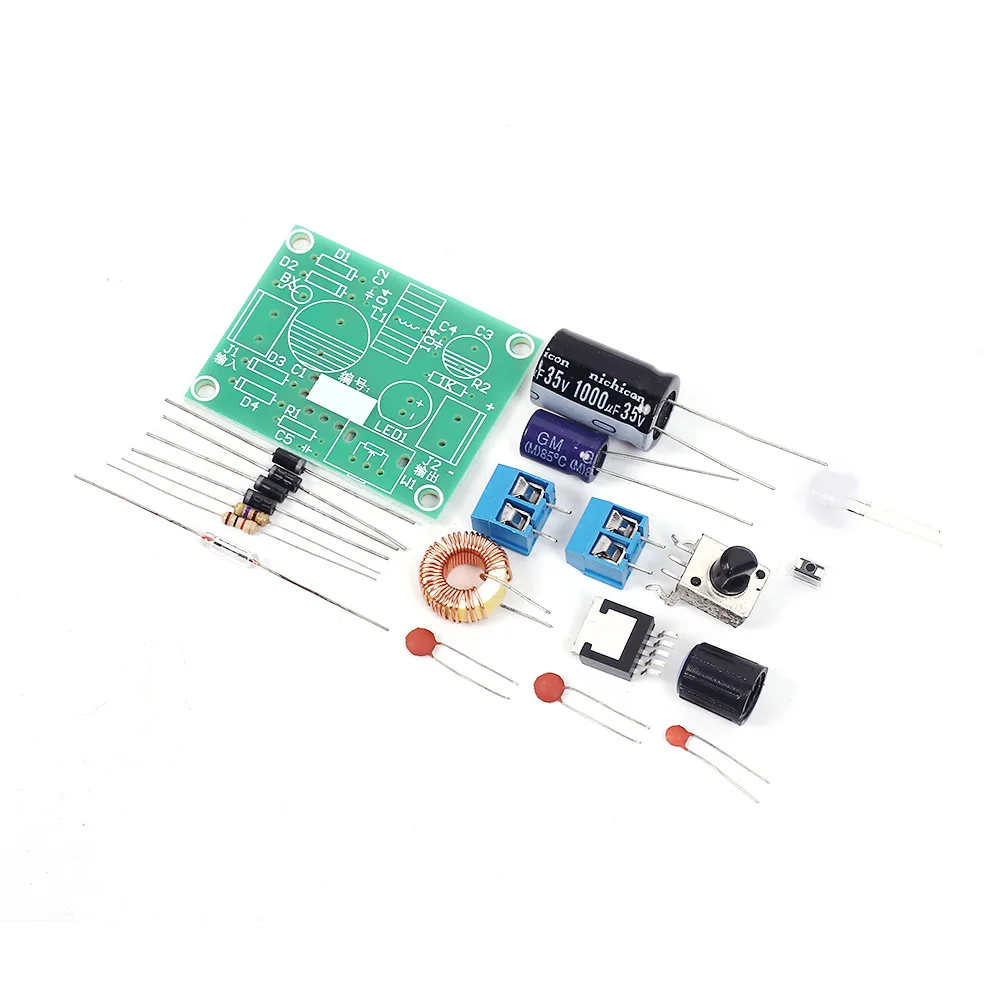 DIY Kit LM2596 стабилизаторы напряжения регулируемые Бак Шаг вниз Мощность 3 2 40 В до 1 23
