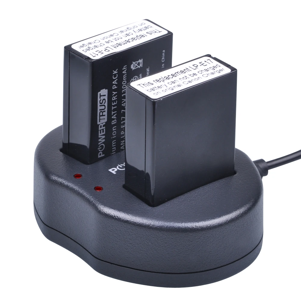 Аккумулятор для фотоаппарата 3X LP E17 LPE17 + двойное зарядное устройство USB Canon EOS M3 M5 M6