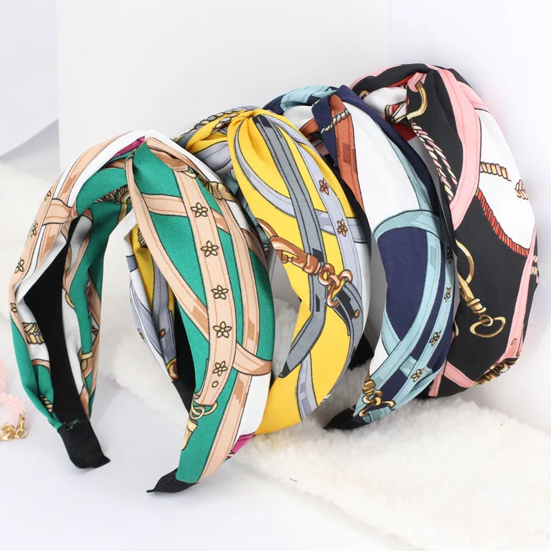 Женская повязка на голову с турбанами модная в винтажном стиле 40 эластичная