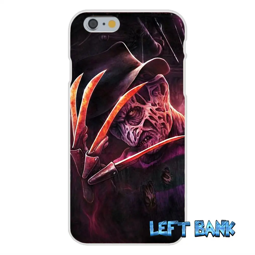 Мягкий силиконовый прозрачный чехол из ТПУ для Samsung Galaxy Note 3 4 5 S4 S5 MINI S6 S7 edge freddy krueger