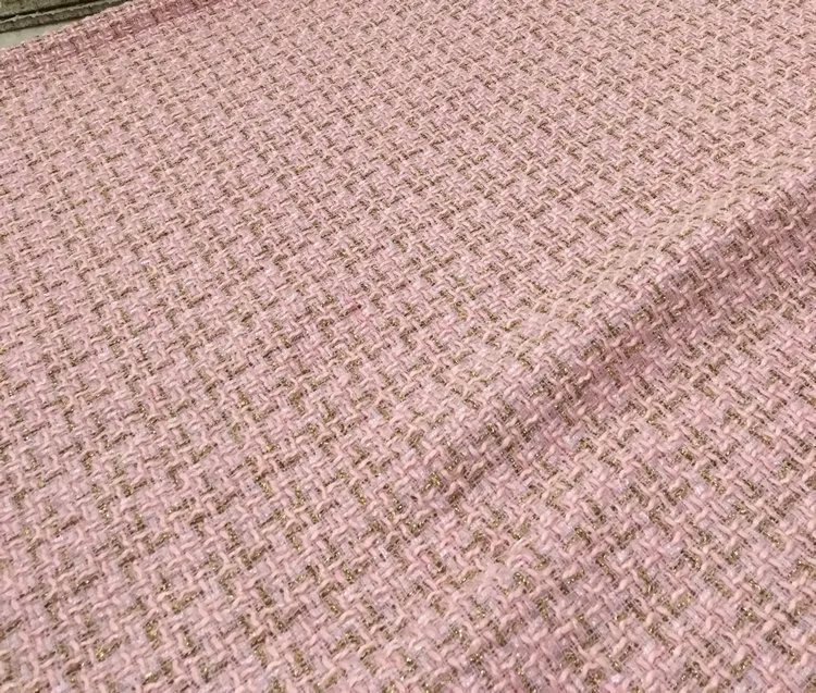 Женская твидовая ткань с металлической золотой нитью 7 цветов | Дом и сад