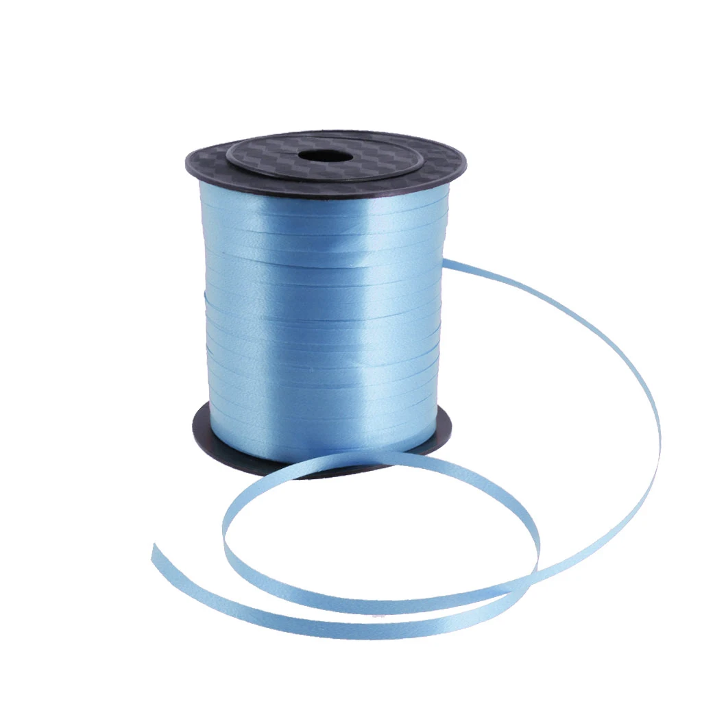 Light Blue 225 м цветной воздушный шар, лента для завивки, свадебные, Baloon Ribon, подарок на день рождения, ремесло, вечерние - Цвет: Light Blue