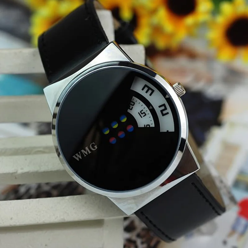 Креативные красочные карусели весы PU Кожаный ремешок женские мужские часы 2018