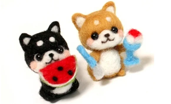 Набор шерстяных подвесок с милыми животными мультяшный набор для рукоделия
