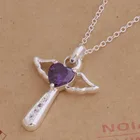 Оптовая продажа, высококачественные посеребренные модные ювелирные цепи, ожерелье, подвеска