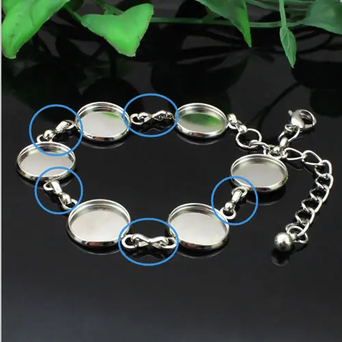 500 шт./лот модные железные разъемы для коннекторов браслетов и ожерелий застежки