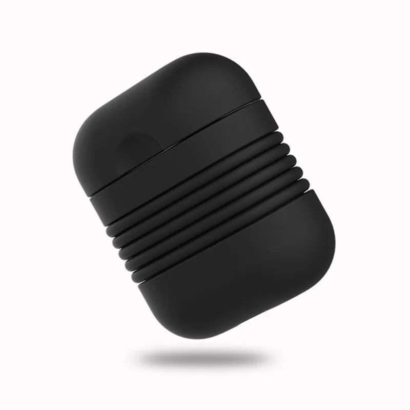 Cases For Apple AirPods Case Silicone Shock Proof Key-chain Protector Cases+Strap for Ear Loop Anti Lost | Электроника