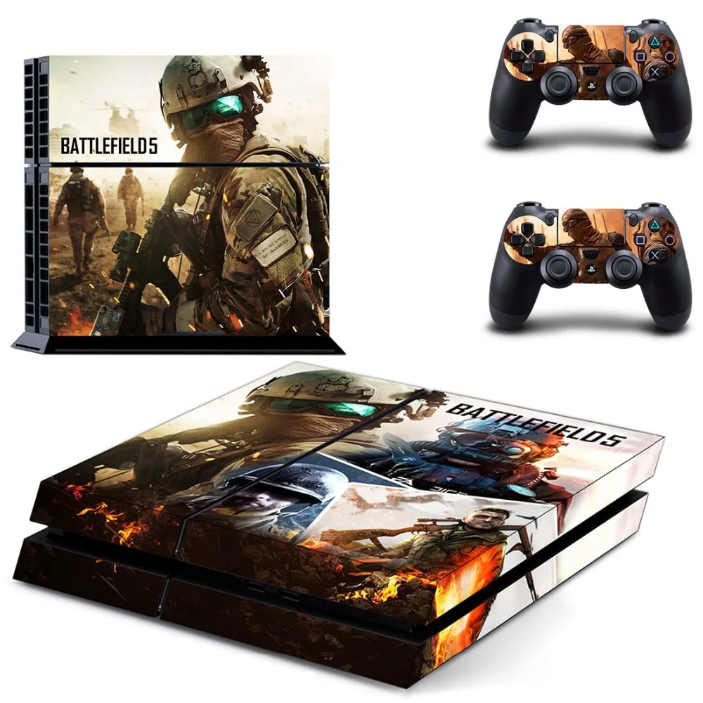 Поле боя в PS4 кожи Стикеры наклейка для Sony Игровые приставки 4 консоли и 2