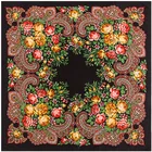 Платок женский Шелковый, большой квадратный, 100*100 см, 2017, 100%