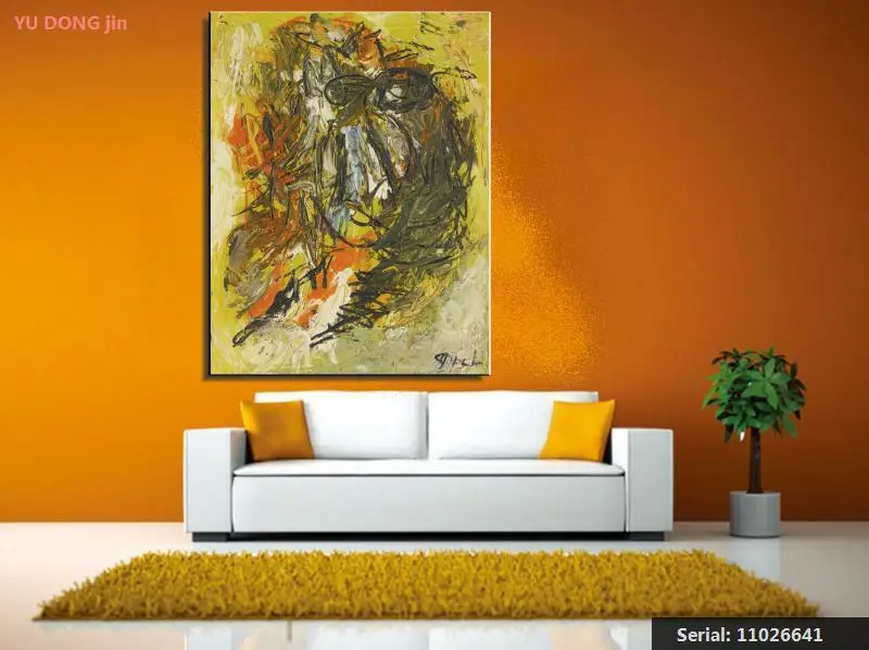Karel Appel TTE JAUNE натюрморт классическая картина маслом Рисование Искусство спрей без