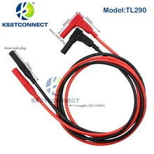TL290 длина = 1 0 метров высокое качество 13AWG гибкие силиконовые 4 мм