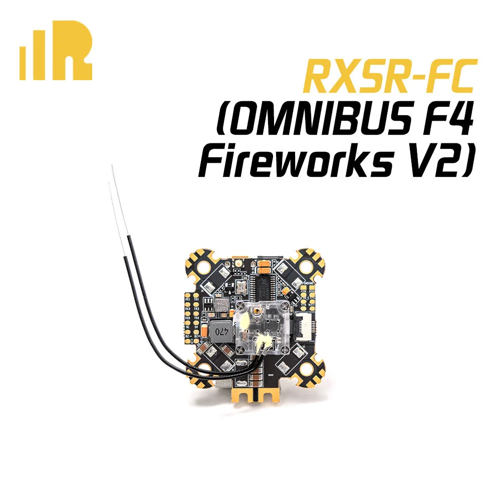 Полетный контроллер для дрона FrSky RXSR-FC R9MM OMNIBUS F4 firev2 FPV с ресивером R-XSR/R9MM ICM20608 OSD для радиоуправляемого дрона