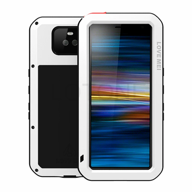 Полный корпус защитный чехол для sony Xperia 10 Plus 1 металлическая Броня+ Горилла стекло Прочный противоударный чехол для sony 10 Plus чехол 360
