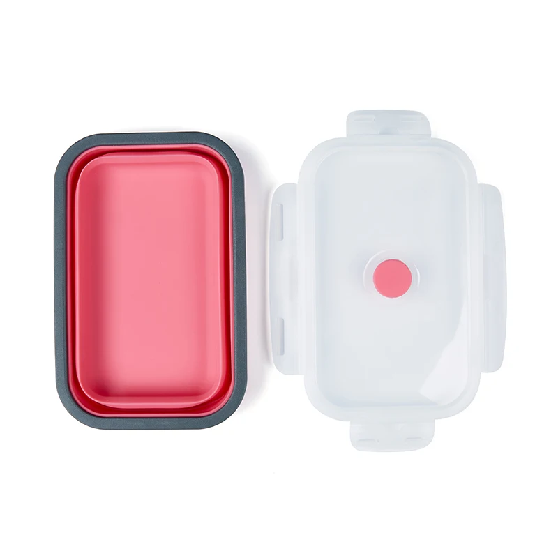 3 шт набор портативный складной выдвижной силиконовый Ланч бенто коробка