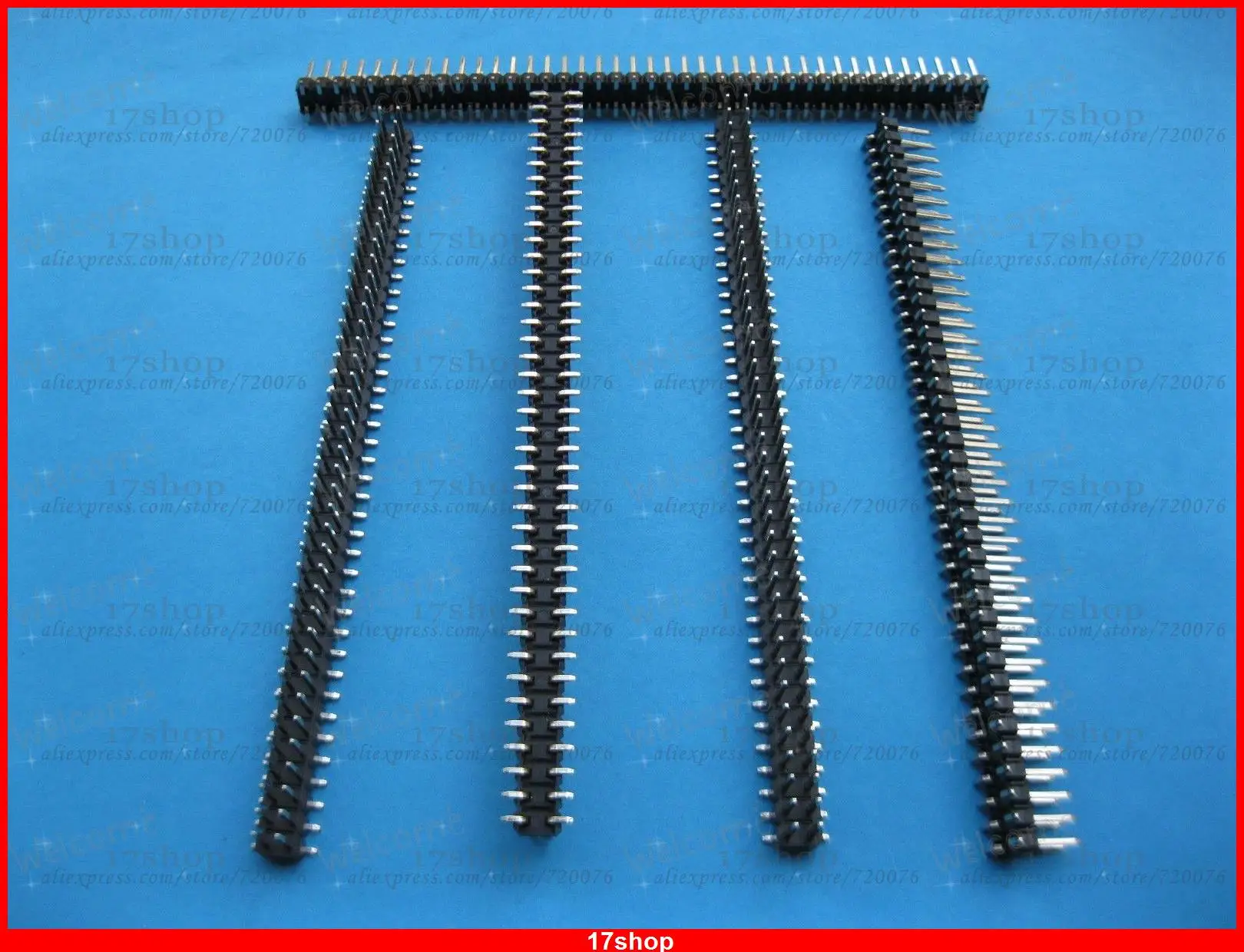5 шт. SMT SMD 2 54 мм 2x40 80pin поломки штыря двухрядные полосы|strip|8 pin male |