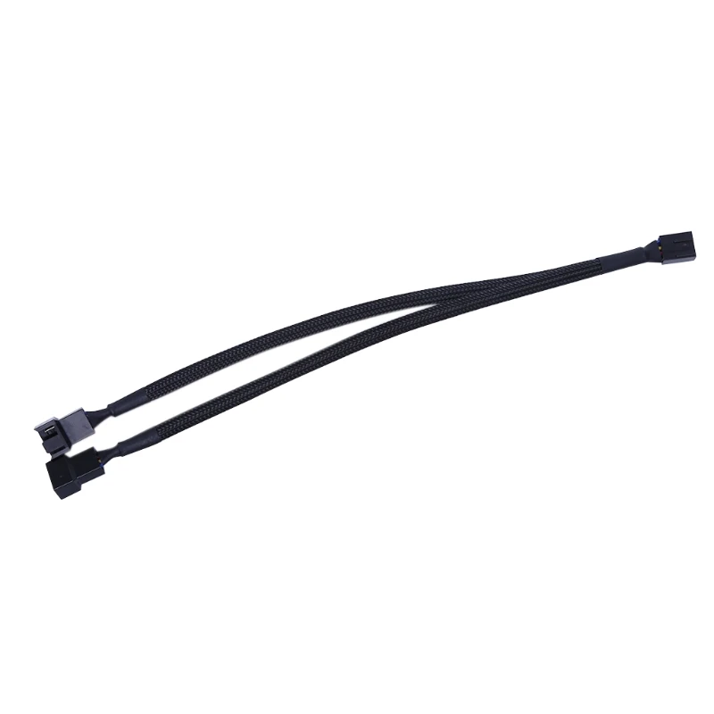 1 до 2 Way Y Splitter рукавами 4 Pin PWM разъем вентилятор удлинитель адаптер|Компьютерные