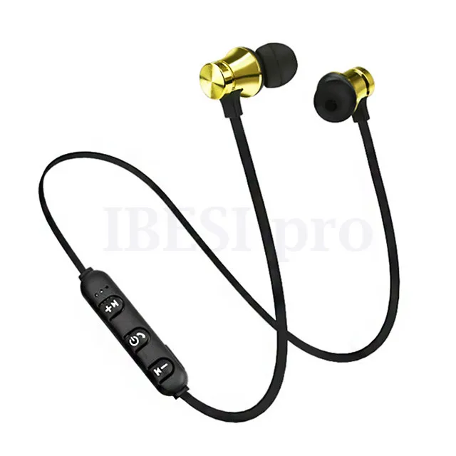 XT11-YELLOW IBESI XT11, беспроводные наушники, магнитные, Bluetooth, наушники, шейные, спортивные, бас, гарнитура, свободные руки, наушники с микрофоном для телефона - Цвет: XT11-YELLOW