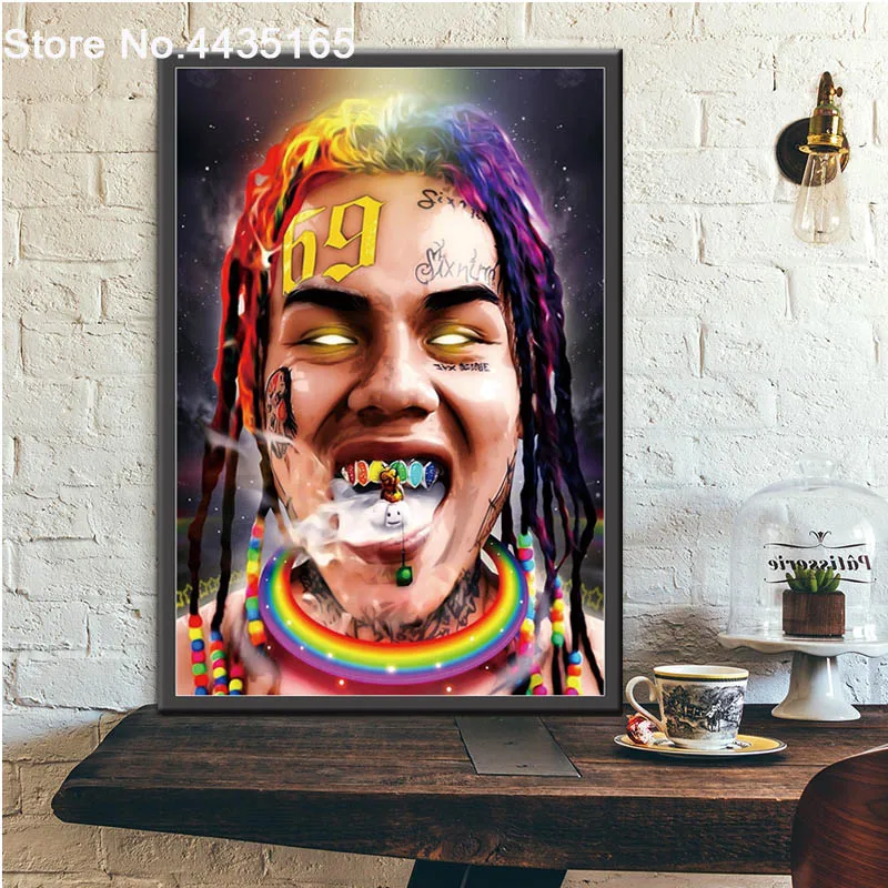 Tekashi 6ix9ine певец звезда Плакат Nicki Minaj художественные плакаты и принты украшение на