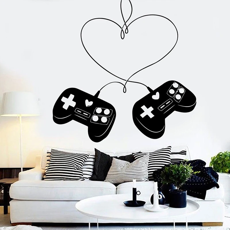 Геймер Xbox Наклейка на стену Eat Sleep игровой контроллер видео игра настенные