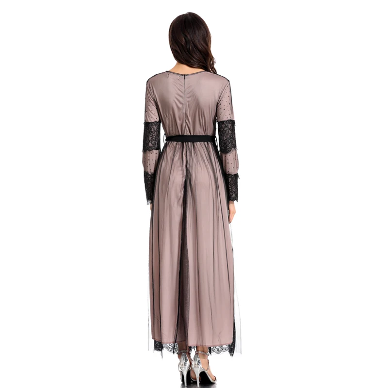 Vestidos Дубай Кафтан платье в полоску абайя, арабское женские мусульманские платья Рамадан Восточный халат из марокена платья хиджаб одеяние мусульмане Femme