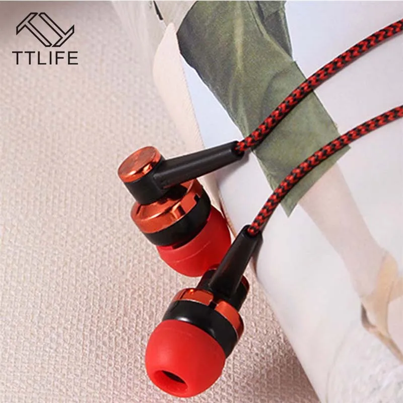 Original TTLIFE Wired Sport Earphone SK38 HiFi Stereo Super Bass Headphone Music In-ear Headset With Mic for Android Phone Xiomi |