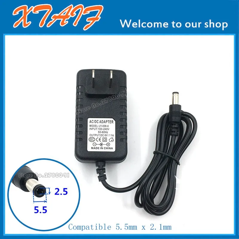 DC 6V1A AC/DC адаптер для RCA WSP150 900 MHz беспроводные колонки передатчик зарядное