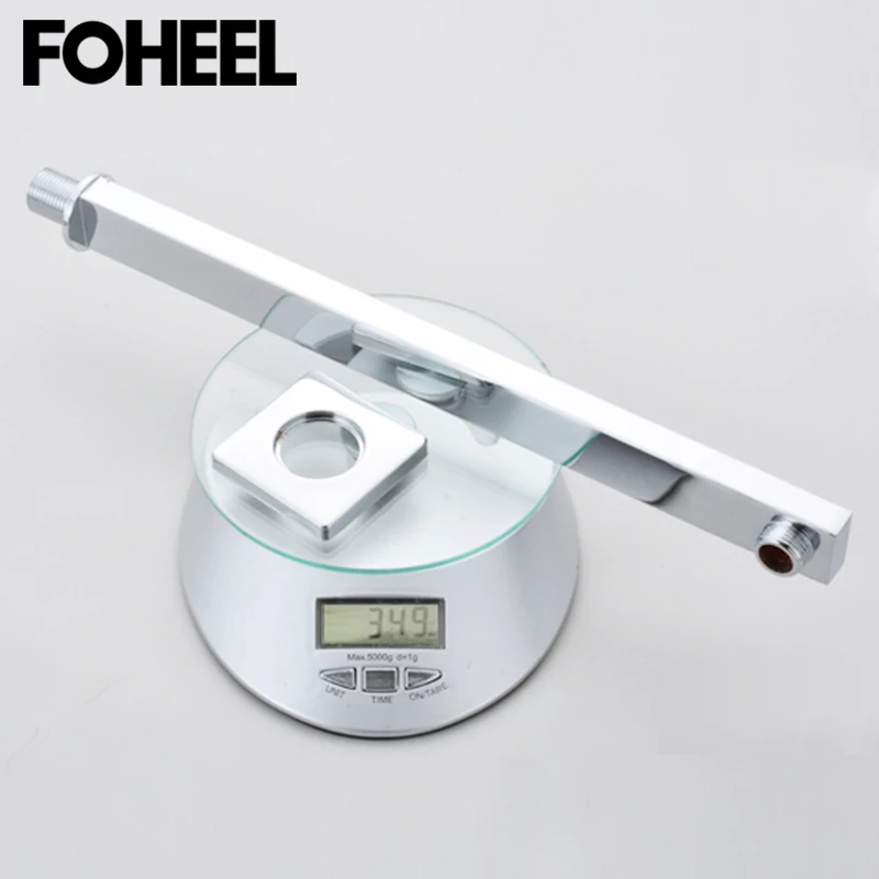 FOHEEL настенный медный удлинитель для душа квадратная душевая настенная подвесная купальная штанга для ванной Скрытая установка душевой рукоятки