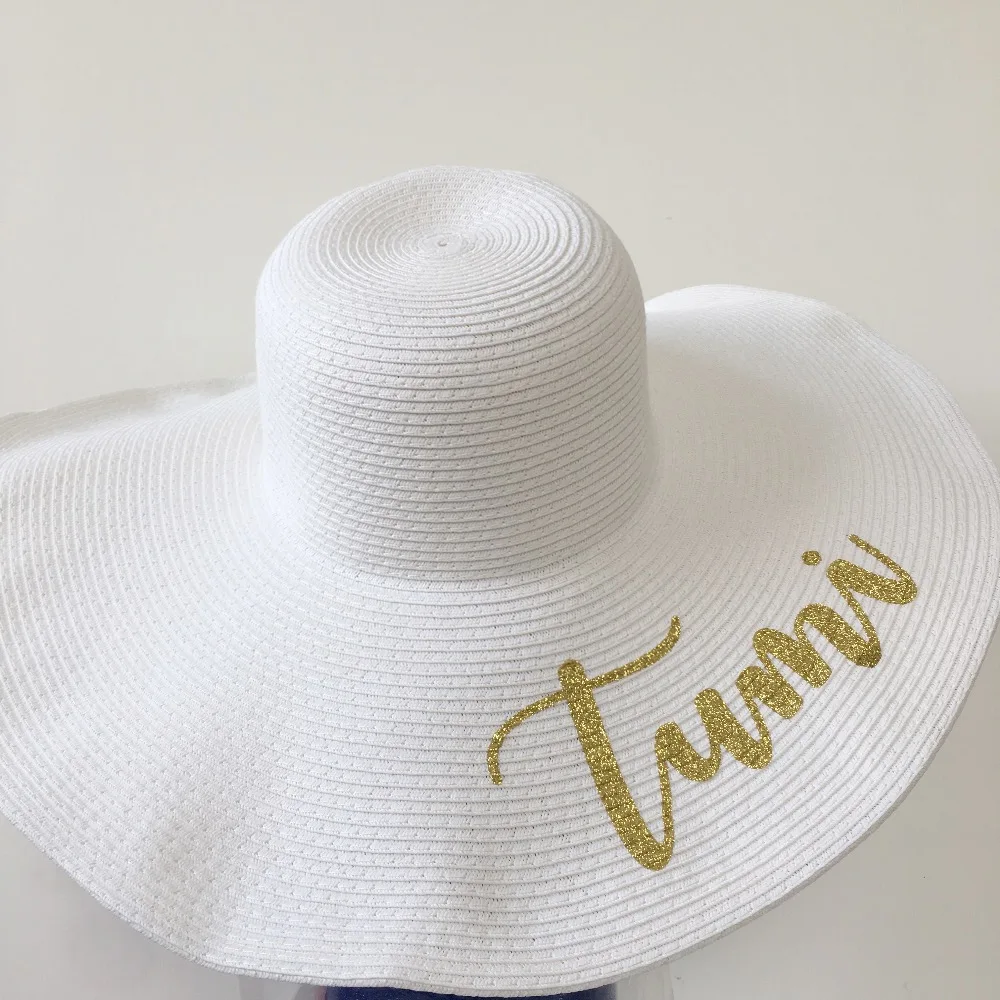 5 шт./заказ Девичник вечеринка Свадьба упаковочный флоппи Sun honeymonth шляпа на заказ