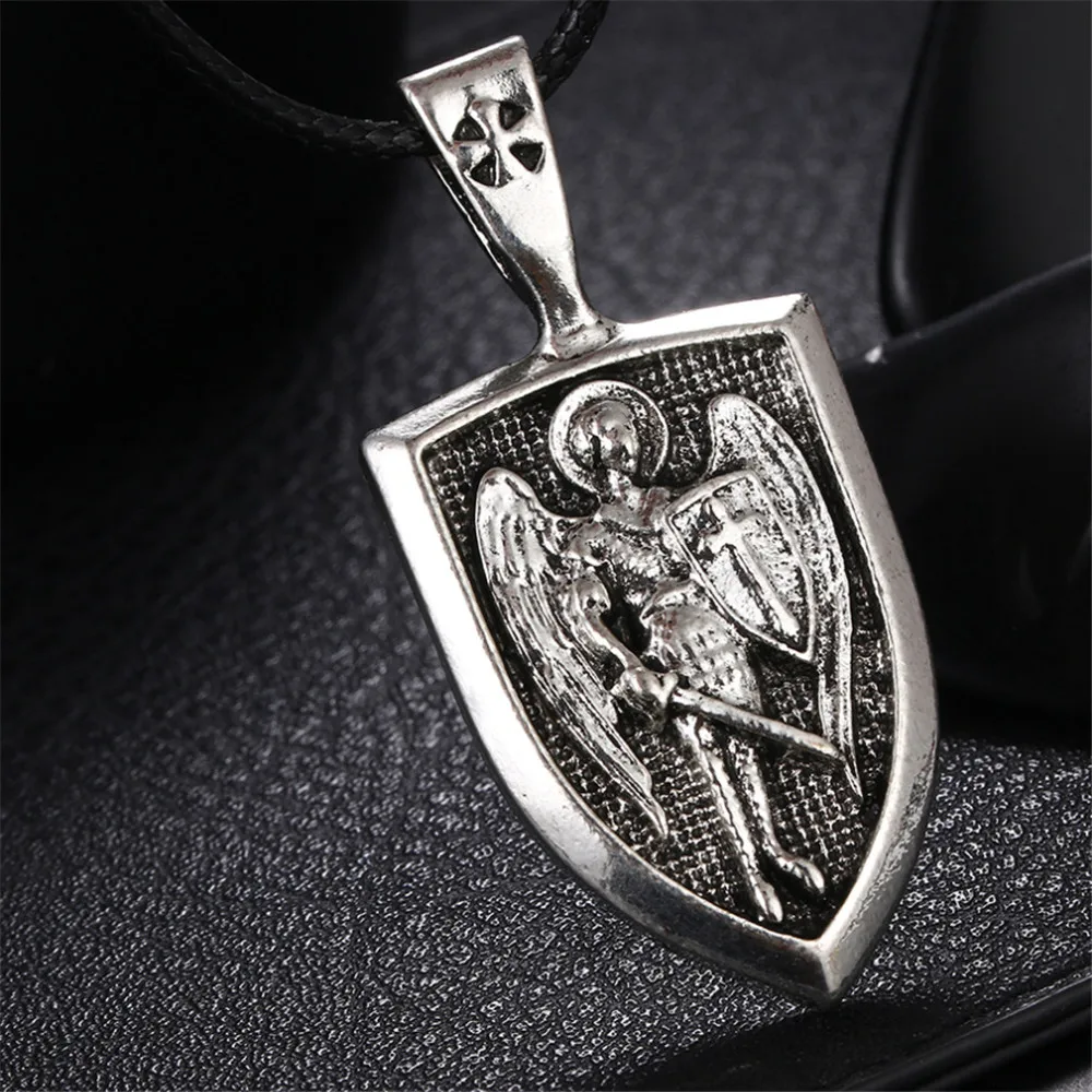Амулет Archangel ожерелье медаль с защитой воина для русских ортодоксальных