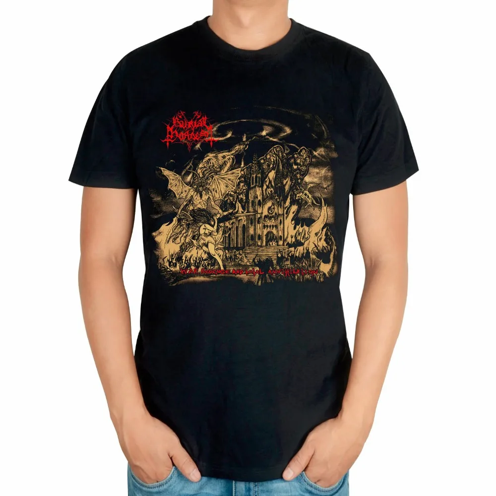 9 видов захоронения Орд в роковом стиле черная рубашка ММА фитнес тяжелый металл