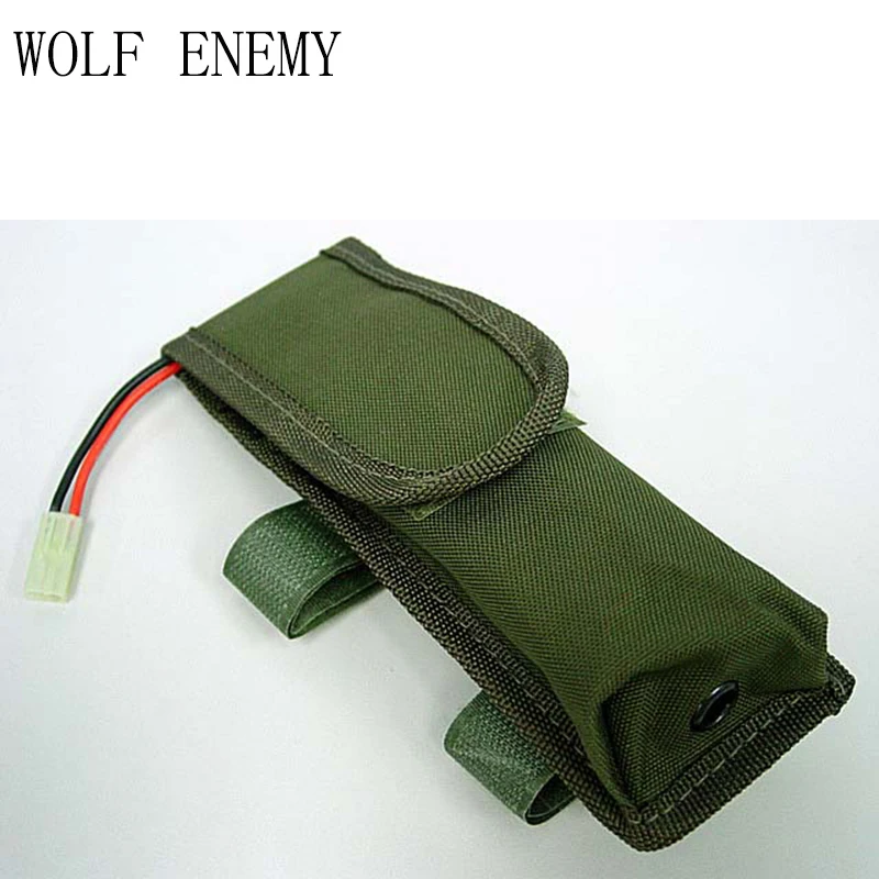 AEG External Tactical Large Battery Pouch Bag Pack Black TAN CP Olive Drab  ACU