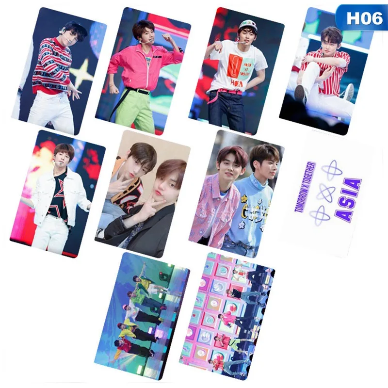 H06 Kpop TXT фото stikcy карты завтра X вместе мечта глава Звезда Фотокарта Стикеры "сделай сам" с украшением в виде кристаллов карты Стикеры 10 шт./компл - Цвет: H06