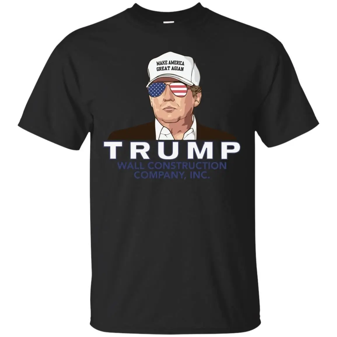 Сделать Америку снова большой Дональд Трамп горд Футболка-черная футболка