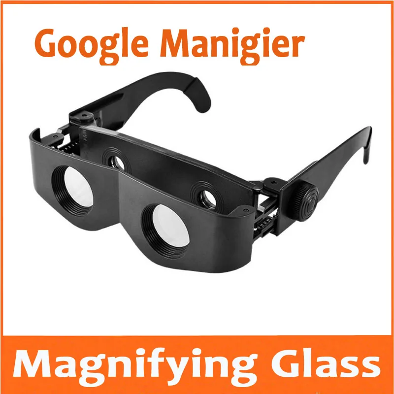 3X-6X Adjustable Fishing binoculars high definition night vision see bleach Fishing special myopia eye lens wear Magnifier Glass