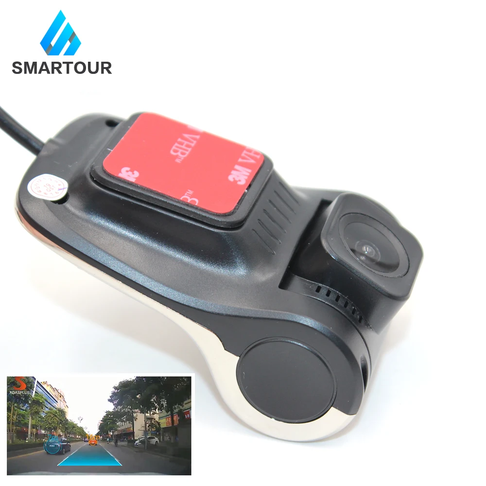 Smartour Автомобильный видеорегистратор с usb-разъемом для автомобиля 1280*720 P видеорегистраторы для Android OS система мини-видеорегистратор для вождения автомобиля камера с ADAS