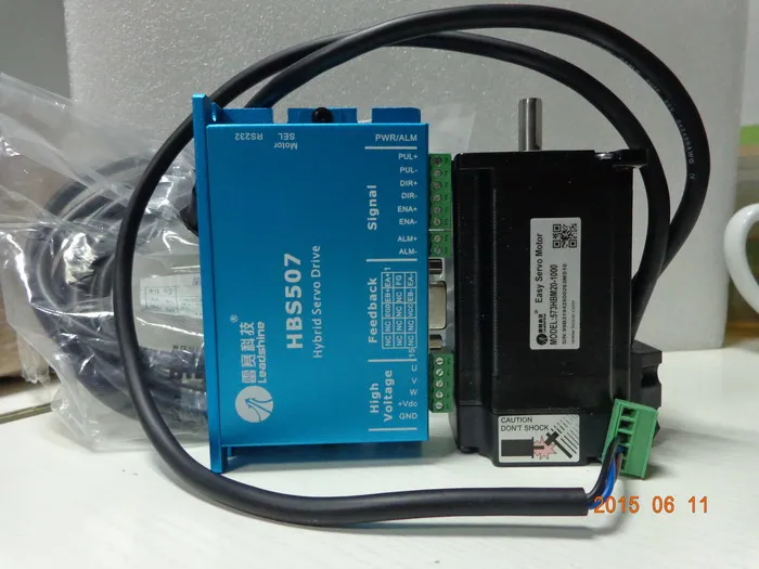 Новый оригинальный Гибридный сервопривод Leadshine nema23 2NM HBS507 + 573HBM20 1000 с замкнутым
