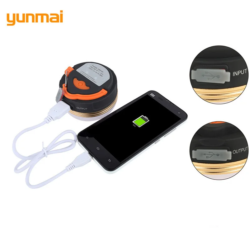 Портативный ручной фонарь для кемпинга XPE перезаряжаемая USB лампа уличный